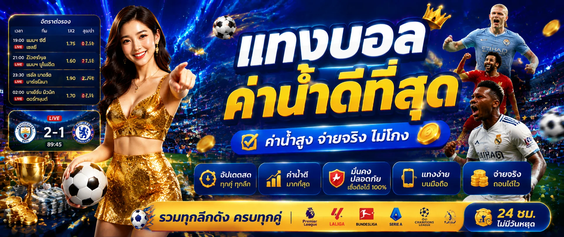 แทงบอลออนไลน์ เว็บตรงราคาน้ำดี ผลบอลสด